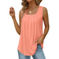 👚 60% DE RÉDUCTION! 🌸 Débardeur Sans Manches à Col Carré – Tissu Doux, Coupe Tendance & Polyvalent ✨