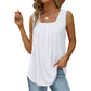 👚 60% DE RÉDUCTION! 🌸 Débardeur Sans Manches à Col Carré – Tissu Doux, Coupe Tendance & Polyvalent ✨