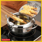 🍳 50% DE RÉDUCTION! 🔥 Friteuse avec thermomètre – Acier 304, contrôle de température & 20/24 cm ✨