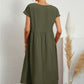 👗 50% DE RÉDUCTION 🌿 Robe d'été sans manches en coton & lin – Coupe fluide, 2 poches & couleur unie – Légère, respirante & parfaite pour les journées chaudes ou les vacances ☀️