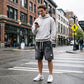 🩳 50% DE RÉDUCTION ✨ Short en jean cargo pour homme – Poches cargo, cordon de serrage & style streetwear tendance – Parfait pour l’été, les festivals ou un look urbain décontracté 🏙️