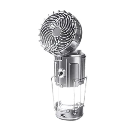 🏕️ 50% de réduction 💡 Lanterne Camping LED Portable – Ventilateur Intégré, Rechargeable, 3 en 1 (Lumière, Ventilation, Batterie Externe) 🔋🌀📦