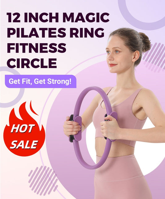 🏃‍♀️ 60% DE RÉDUCTION ! 🌀 Anneau Pilates – Améliore la Force du Noyau, Léger & Idéal pour la Maison/le Voyage 💪