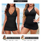 👙 50% DE RÉDUCTION 🌊 Maillot de bain une pièce froncé à décolleté plongeant & dos croisé – Élégant, gainant & parfait pour l'été – allonge la silhouette et met en valeur les courbes ☀️
