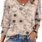 👚 50% DE RÉDUCTION 🔥 Blouse femme manches 3/4 à manchettes froncées – Coupe fluide & décontractée – Parfaite pour le printemps ou l’été – look romantique et intemporel 🌸✨🌿