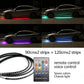 🚗 50% DE RÉDUCTION! 💡 Bandes lumineuses LED RGB flexibles & étanches (4 pièces) – Multicolores, faciles à installer & résistantes – Parfaites pour l'éclairage intérieur extérieur de votre voiture ✨