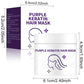 Masque capillaire à la kératine violette : fixe la couleur et neutralise les tons cuivrés et jaunes pour les cheveux blonds, gris argentés et méchés.