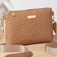👜 50% DE RÉDUCTION ! 🎨 Sac Bandoulière Femme – Ensemble 2 pièces, motif ondulé & design compact – Parfait pour un look tendance et pratique au quotidien ✨