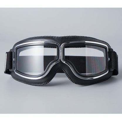 🥽 50% DE RÉDUCTION! 🏍️ Lunettes de moto style vintage – Protection UV, anti-buée & sangle réglable – Look rétro & sécurité pour chaque trajet ✨