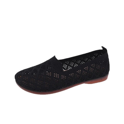 👡 50% DE RÉDUCTION 🌸 Chaussures femme à semelle souple, tissées & ajourées – Légères, respirantes & parfaites pour le printemps, l’été ou un usage décontracté à la maison ☀️