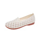 👡 50% DE RÉDUCTION 🌸 Chaussures femme à semelle souple, tissées & ajourées – Légères, respirantes & parfaites pour le printemps, l’été ou un usage décontracté à la maison ☀️