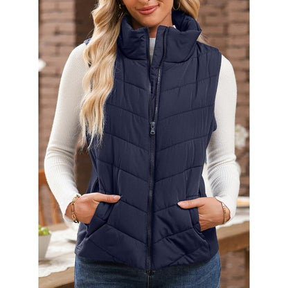 👚 60% DE RÉDUCTION ! ✨ Gilet Matelassé Sans Manches Femme - Léger & Confortable, Parfait pour les Tenues Décontractées ou Élégantes 💫