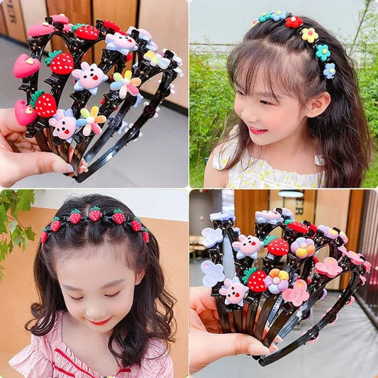 🎀 ACHETEZ 1, OBTENEZ 1 GRATUIT! 🌺 Barrette tressée enfant – Design soigné, matière douce & sans tirage ✨