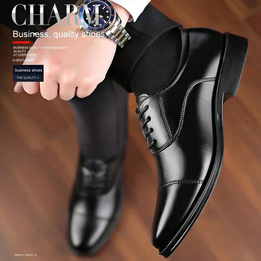 👞 60% DE RÉDUCTION ! 💼 Chaussures de Ville Homme en Cuir Léger – Style Affaires Élégant, Semelle Antidérapante & Respirante ✨