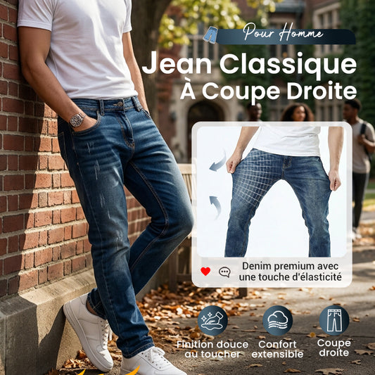 👖 60% DE RÉDUCTION! 🔥 Jeans Stretch Slim Fit Modernes pour Hommes – Coupe Contemporaine, Confort Stretch & Idéal pour le Quotidien 💙