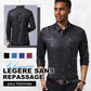 👔 60% DE RÉDUCTION! ✨ Chemise à Manches Longues Sans Repassage pour Hommes – Infroissable, Coupe Premium & Confortable 👕