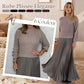 👗 60% DE RÉDUCTION ! ✨ Robe Plissée à Col Rond pour Femmes - Coupe Élégante et Tissu Fluide pour Bureau ou Soirée, Confortable et Stylée 💃📦