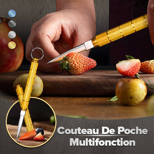 🔪 ACHETEZ 2 - RECEVEZ 1 GRATUIT ! ⏳ Couteau de Poche Détachable avec Porte-Clés - Lame Acier Inox et Design Compact pour Urgence et Outdoor 🏕️🔗