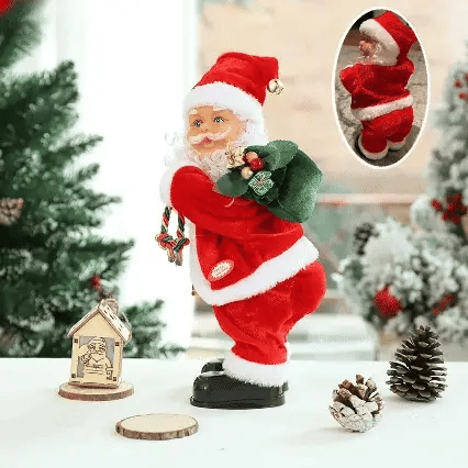 🎅 60% DE RÉDUCTION! ✨ SANTA CLAUS ÉLECTRIQUE - Design Interactive avec Effets Lumineux, Cadeau Magique pour la Décoration de Noël Familiale 🎁🌟