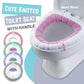 🧶 50% DE RÉDUCTION! 🚽 Housse de lunette WC en maille – Douce & chaude pour la peau ✨
