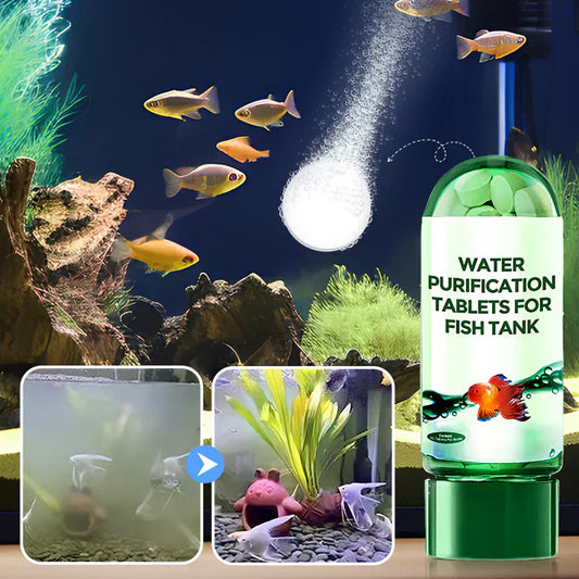 💥 Offre Spéciale : 50 % de Réduction ! 💧 Comprimé Purifiant Puissant pour Aquarium ♻️ – Achetez 1, 1 Offert ! 🐠 Eau Claire & Saine pour Vos Poissons en Toute Simplicité