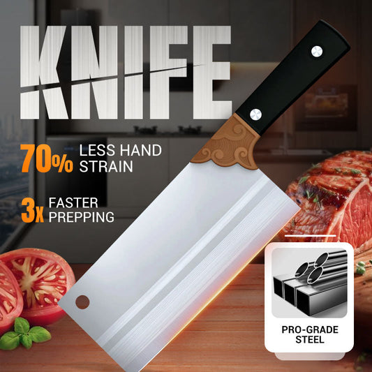 🔪 50% DE RÉDUCTION! 🔥 Couteau de cuisine forgé – Lame tranchante, durable & équilibré – Parfait pour toutes vos préparations culinaires 🍳