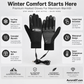 🧤 50% DE RÉDUCTION! ❄️ Gants chauffants électriques – Chaleur durable pour l'extérieur ✨
