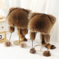 👨‍👧 60% DE RÉDUCTION MAINTENANT ! ✨ Chapeau en Peluche Parent-Enfant - Queue de Raton Laveur Amovible, Parfait pour Activités en Plein Air ❄️✨
