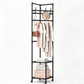 🧥 50% DE RÉDUCTION! 🏠 Portant à Vêtements Gain de Place – Design compact, robuste & montage facile – Idéal pour chambre, buanderie & boutique ✨