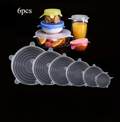 🎁 ACHETEZ 3, OBTENEZ 1 GRATUIT! 🔥 Couvercles en silicone Adpartner lot de 6 – Étanches, réutilisables & adaptables – Idéaux pour conserver vos aliments frais 🥗