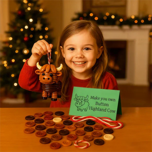 🎄 50% DE RÉDUCTION ! 🎨 Décorations Animales à Boutons DIY - Kit Créatif pour Enfants, Développe la Motricité et l'Imagination 🐾📦