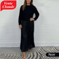 👗 60% DE RÉDUCTION ! ✨ Robe Plissée à Col Rond pour Femmes - Coupe Élégante et Tissu Fluide pour Bureau ou Soirée, Confortable et Stylée 💃📦