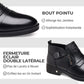 🔥 60% DE RÉDUCTION ! 👞 Bottines en Cuir pour Hommes – Double Fermeture Éclair, Bout Pointu & Design Intemporel 🔧📦