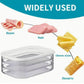 🥗 50% DE RÉDUCTION! 🧊 Boîtes alimentaires 3 étages – Réutilisables, couvercle transparent & gain de place ✨