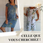🌷 50% DE RÉDUCTION ! 🍀 Robe à Col Rond à Imprimé Botanique – Vente de Printemps – Tissu Léger, Motif Naturel & Coupe Décontractée 🌸