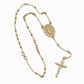 📿 50% DE RÉDUCTION! ✝️ Collier chapelet doré – Croix, perles & intemporel ✨
