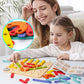 🧩 50% OFF NOW! ✨ Puzzle à Encastrement Montessori - Formes Géométriques en Bois avec Cartes Modèles pour l'Apprentissage Précoce 🎁🎄