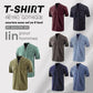 👕 60% DE RÉDUCTION! 🖤 T-shirt Gothique Vintage à Col V pour Hommes – Poche en Lin, Manches Courtes & Coupe Ample 🌑