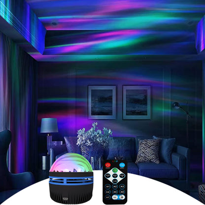 🌊 50% DE RÉDUCTION! 🎆 Projecteur de Lumière du Nord & Vagues Marines 2 en 1 – Effet Dynamique, Télécommande & Parfait Pour Une Ambiance Relaxante À La Maison 🏠