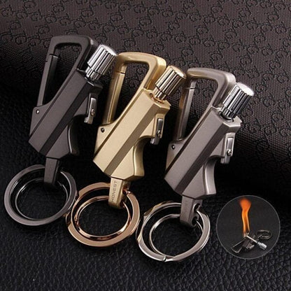🔥 ACHETEZ 1 - RECEVEZ 1 GRATUIT ! ✨ Porte-Clés Briquet à Silex - Allumage Fiable par Temps Humide ou Venteux pour Camping et Survie 🏕️🔗