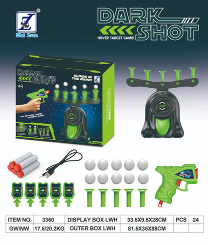 🔥Hot Sale 50% OFF🎁Glow-in-the-Dark Shooting Target Practice Kids Shooting Toy Gun Set