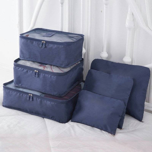 🔥 50 % DE RÉDUCTION ! ✈🧳 6 pièces cubes d’emballage pour bagages portables – Pratiques et légers 🎉✨