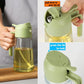 🧴 50% DE RÉDUCTION! ✨ Pulvérisateur & Distributeur d'Huile en Verre 2 en 1 – Design Élégant, Contrôle Du Débit & Facile À Nettoyer Pour Une Cuisine Sain 🫙