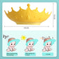 🛁 50% DE RÉDUCTION! 👶 Bonnet de Douche Imperméable Ajustable – PP + TPE, anti-eau yeux & oreilles – Couronne dessin animé – Jaune/Bleu/Rouge ✨