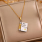 👑 50% DE RÉDUCTION! ✨ Collier de Livre My Little Star pour Fille – Cadeau d'Anniversaire & Diplôme, Message Personnalisé & Fini Or ❤️