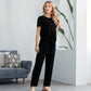🌸 60% DE RÉDUCTION ! 👚 Ensemble Haut & Pantalon Décontracté pour Femme – Tissu Doux, Coupe Décontractée & Look Quotidien 👖