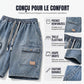 🩳 50% DE RÉDUCTION ✨ Short en jean cargo pour homme – Poches cargo, cordon de serrage & style streetwear tendance – Parfait pour l’été, les festivals ou un look urbain décontracté 🏙️