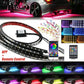 🚗 50% DE RÉDUCTION! 💡 Bandes lumineuses LED RGB flexibles & étanches (4 pièces) – Multicolores, faciles à installer & résistantes – Parfaites pour l'éclairage intérieur extérieur de votre voiture ✨