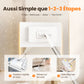 🧹 50% DE RÉDUCTION! 💧 Serpillère Réutilisable – Pince auto-serrante, manche télescopique & rotation 360° – Nettoyage sol efficace et sans effort ✨