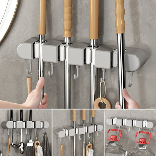 🧹 50% DE RÉDUCTION! 🚪 Support de Vadrouille Multifonctionnel avec Crochet – Gain de Place, Adhésif Fort & Idéal Pour L'Organisation De La Maison 🏠 Achetez-en 2, obtenez-en 1 gratuit 🎁